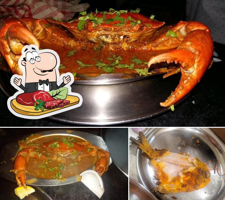 Try out meat dishes from the menu