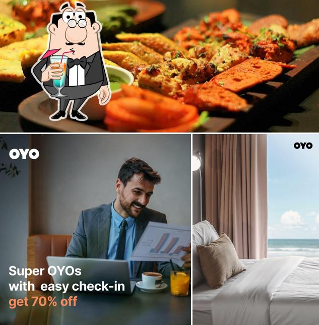 The restaurant's drink and interior