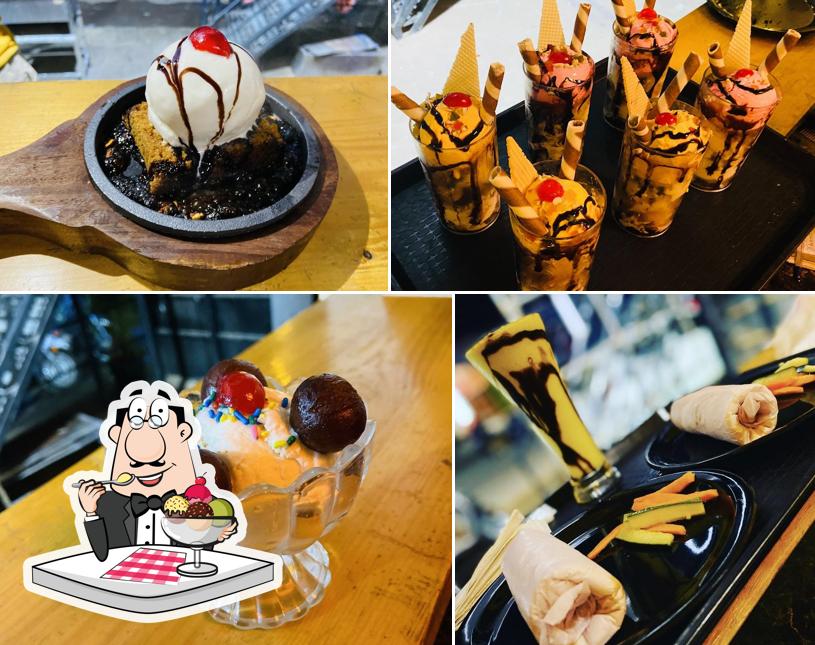 The Kick Cafe provides a selection of desserts