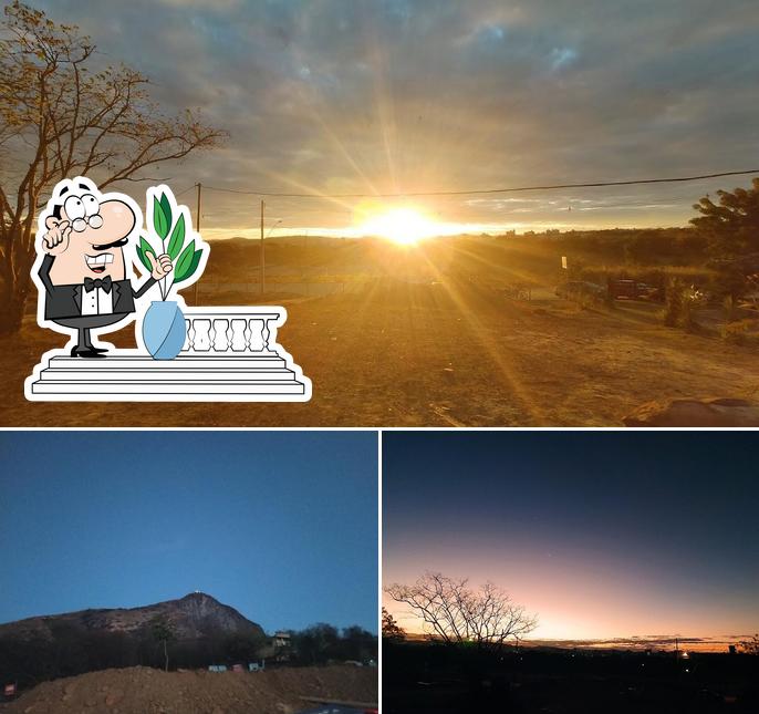 Desfrute da vista da área externa do Trilhas Bar / Bar do Jefinho