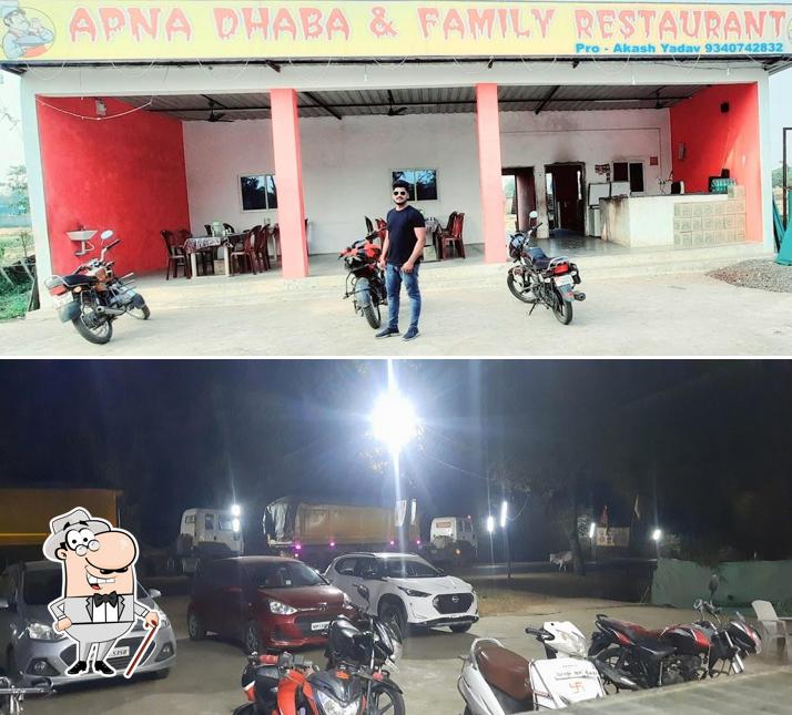 The exterior of APNA DHABA AND FAMILY RESTAURANT