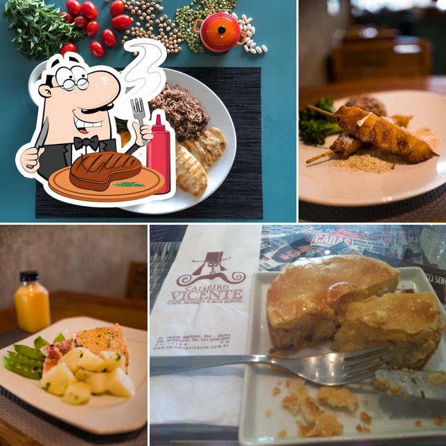 Experimente refeições de carne no Restaurante Vicente
