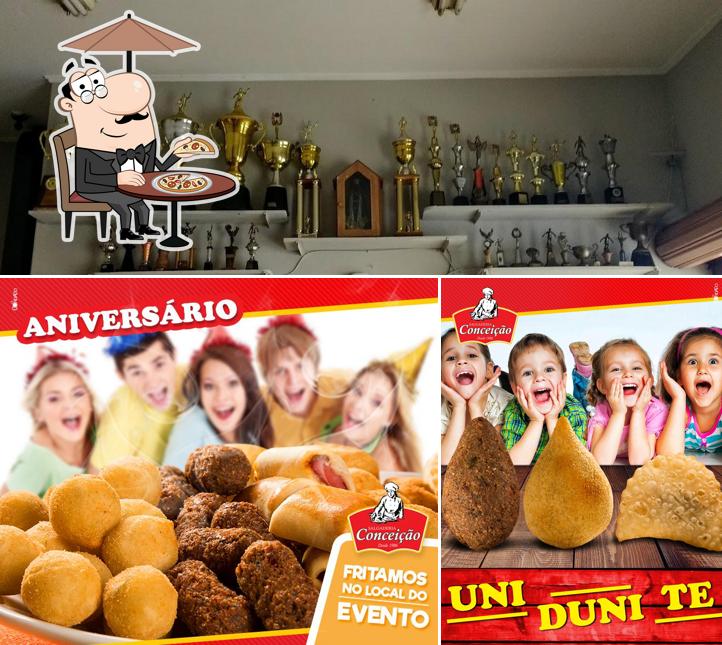 O exterior do Salgaderia Conceição