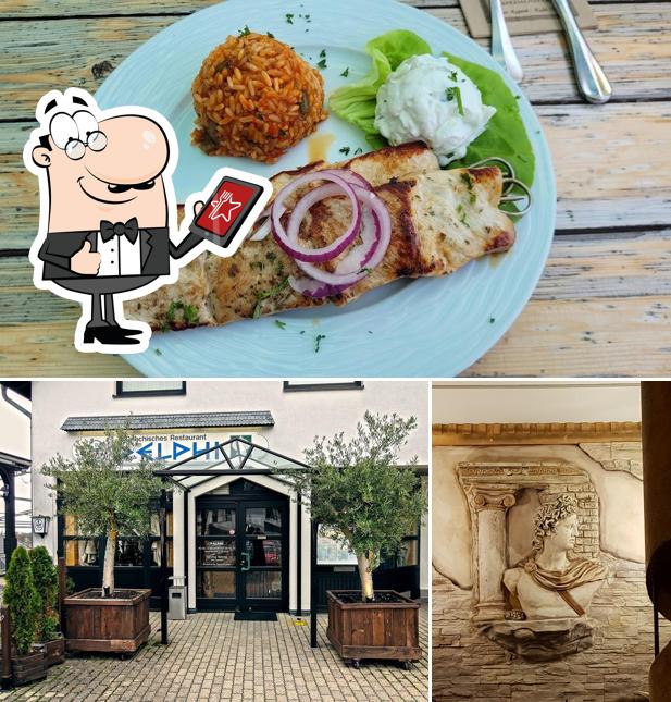 La photo de la extérieur et nourriture de Restaurant Delphi’s