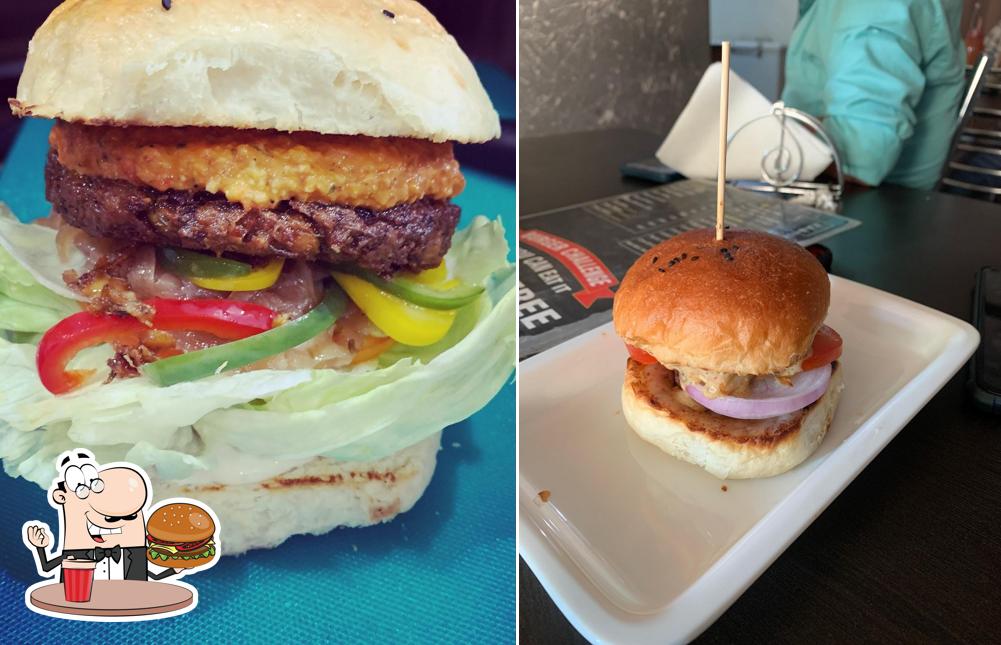 Get a burger at jag’s comfort food