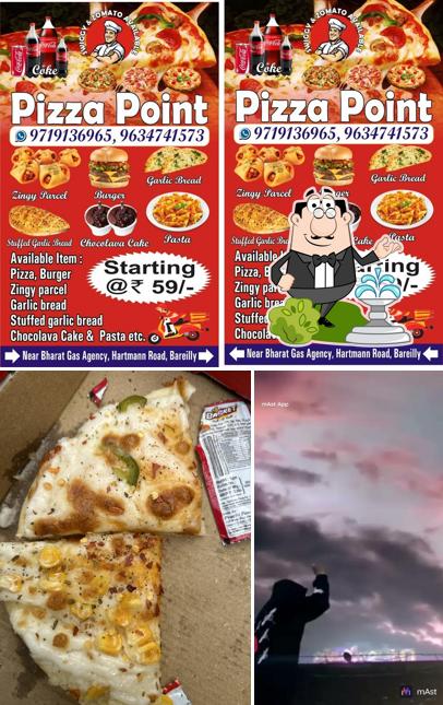 The exterior of Pizza Point restaurant