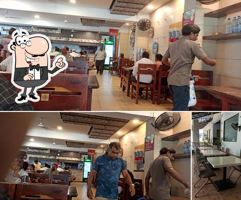 The interior of Covai ANGANAN Biriyani House