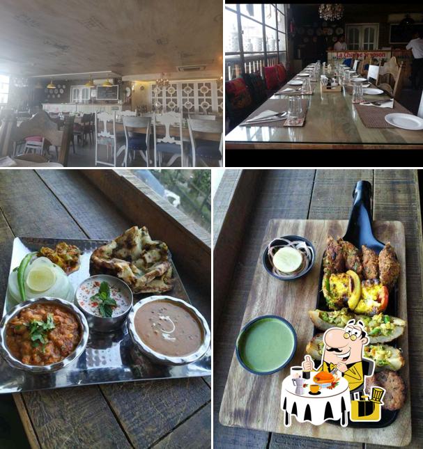 Take a look at the picture depicting food and dining table at Mamu's Cafe - Coffee Shop & Fast Food Restaurant