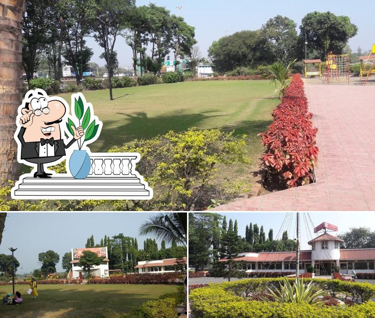 You can get some fresh air outside Hotel Rajwadi