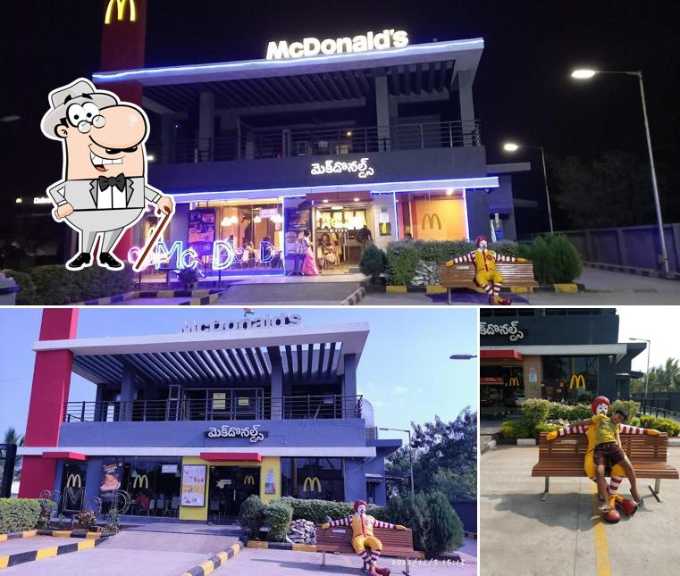 You can get some fresh air at the outside area of McDonald's