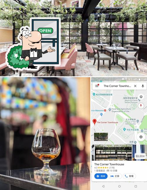 La esterno e interni del ristorante