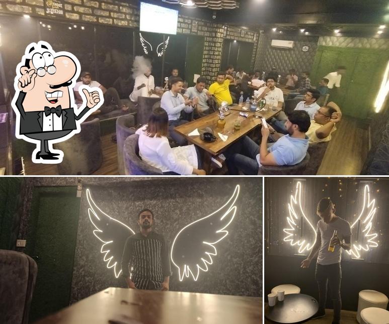 The interior of THE GROUND UP CAFE