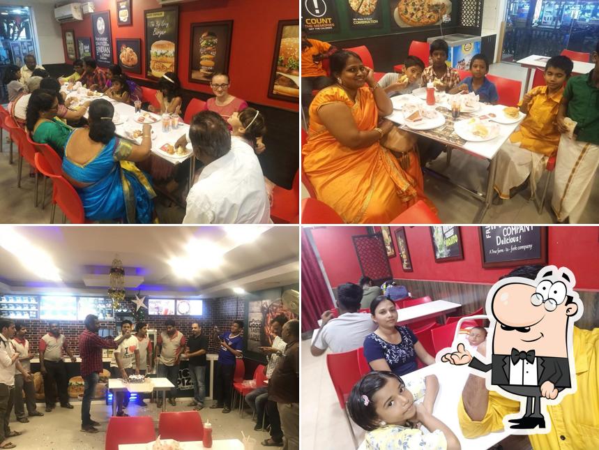 Take a seat at one of the tables at Meat and Eat (ME) Ayanavaram