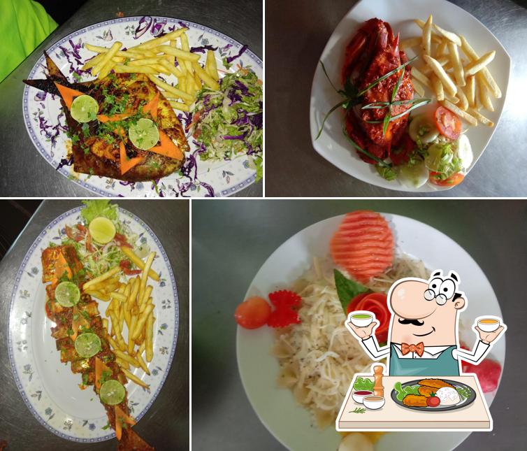 Food at Sandbox Beach Cafe