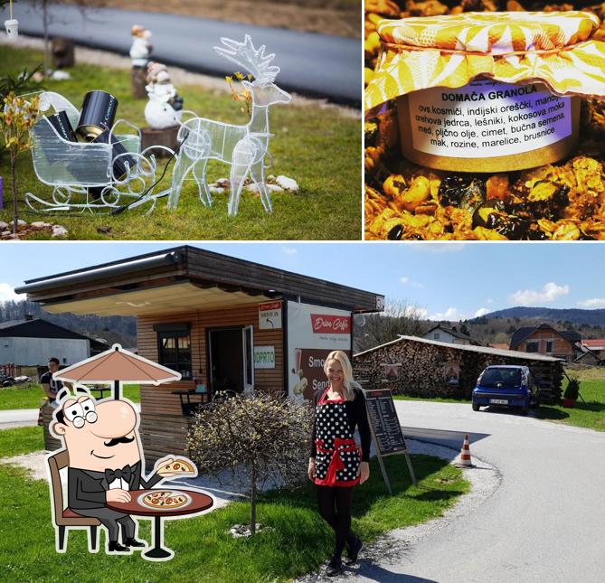 La immagine della esterno e cibo di Drive cafe