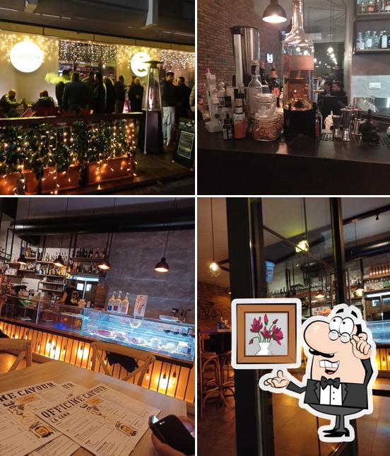 Gli interni di Officine Cavour Bistrò