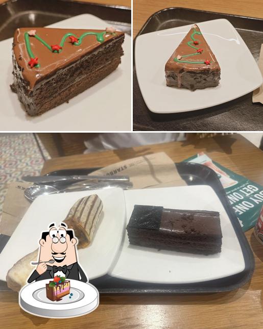 Chocolate cake at Starbucks