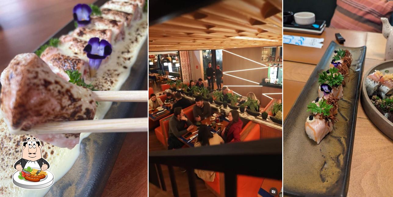 Platos en Mazu Japanese Cuisine