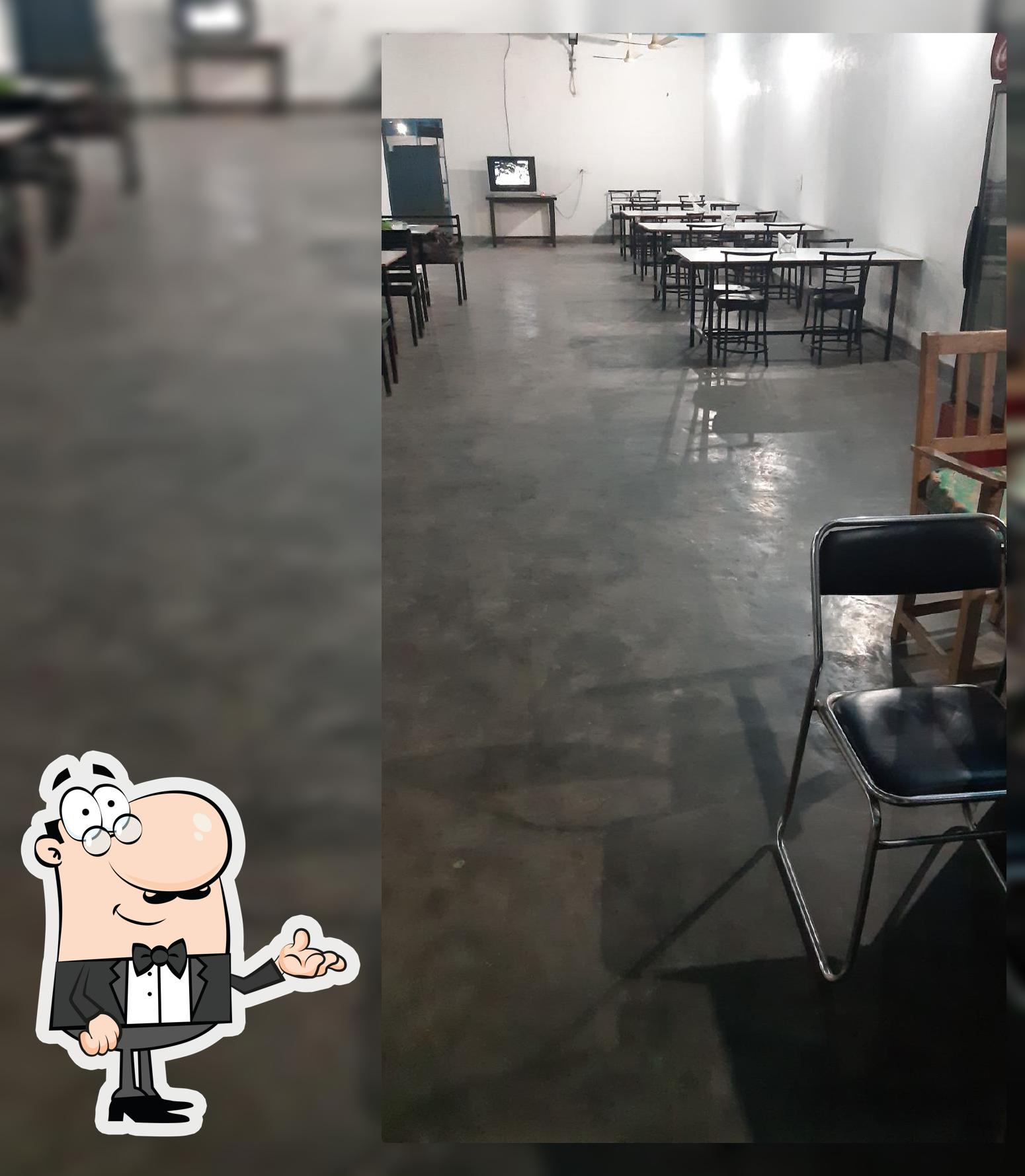 The interior of Mishra Dhaba A family restaurant