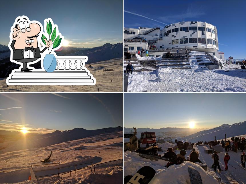 Goditi la vista dall'area esterna di Rock-Bar