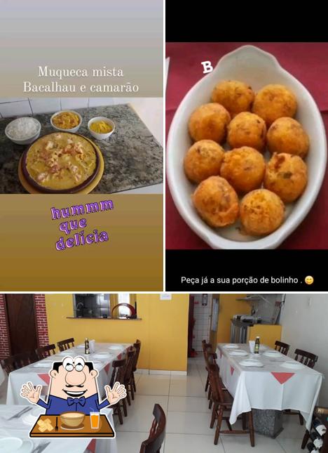 A foto do severo o rei do bacalhau’s comida e interior