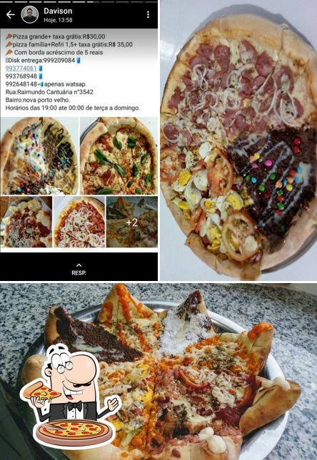 Escolha pizza no MV Pizzaria