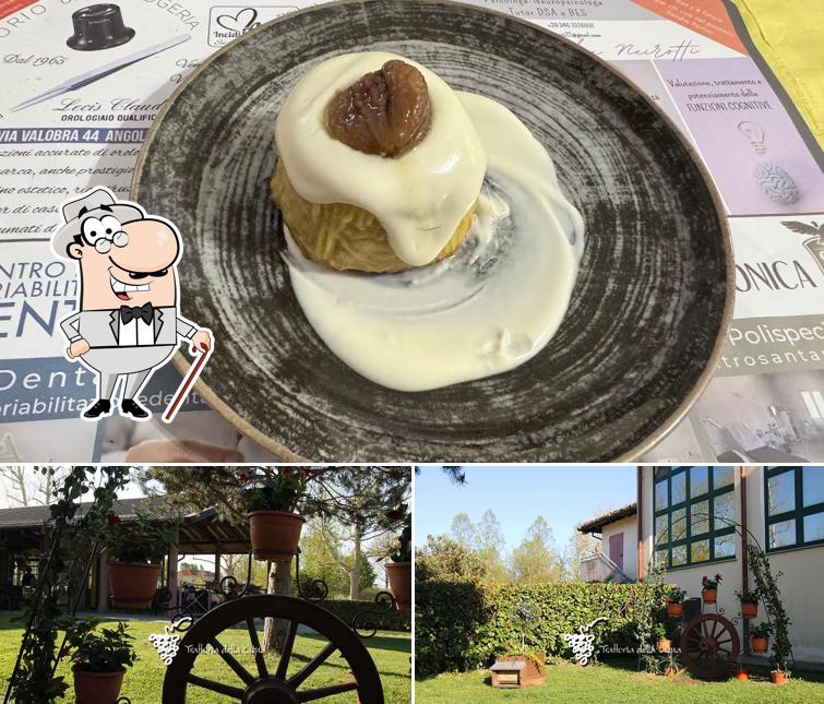 La immagine della esterno e cibo di Trattoria della Vigna