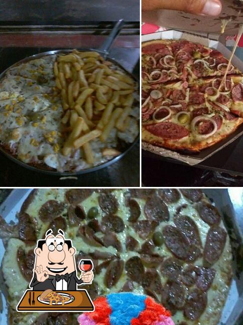 Consiga pizza no Pizzaria Monte Castelo