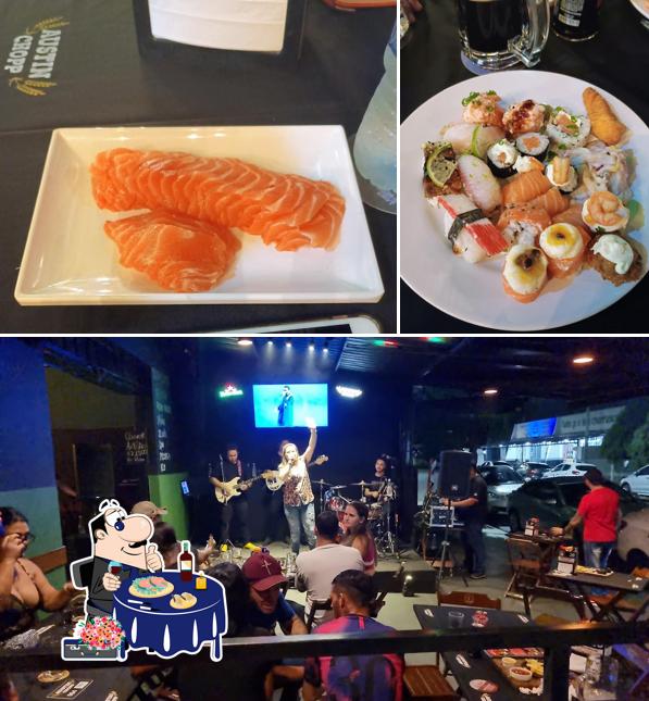 Sashimi em Austin chopp Matão