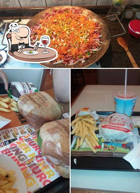 Comida em Burger King