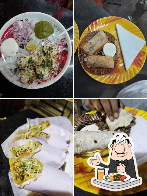 Food at Kathi Junction Pakshala