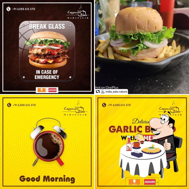 Get a burger at The Coffee Crest