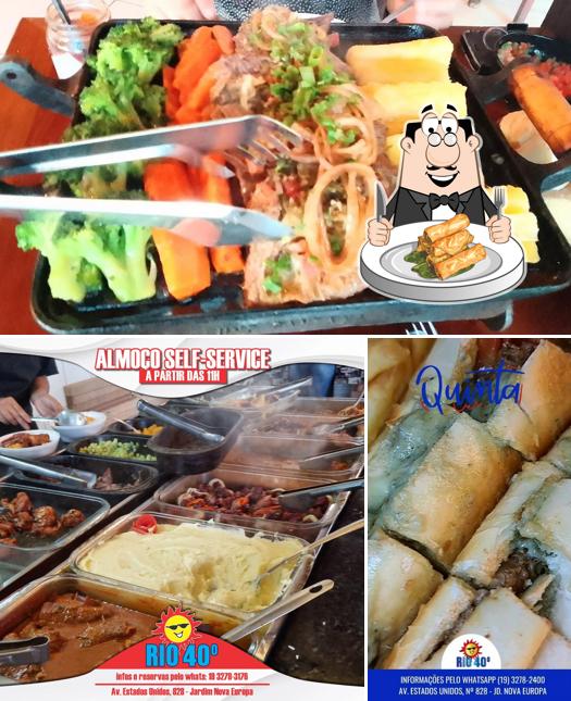 Rolinho primavera em Rio 40° Bar & Restaurante