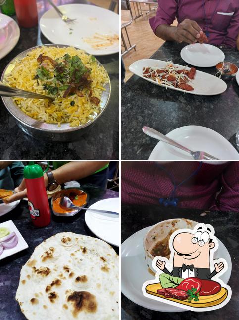 Beef carpaccio at Hotel New Dolphin Family Restaurant Sapthapur Dharwad