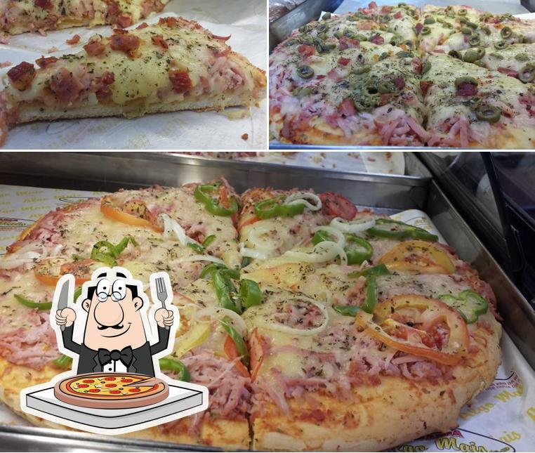 Consiga diferentes variedades de pizza