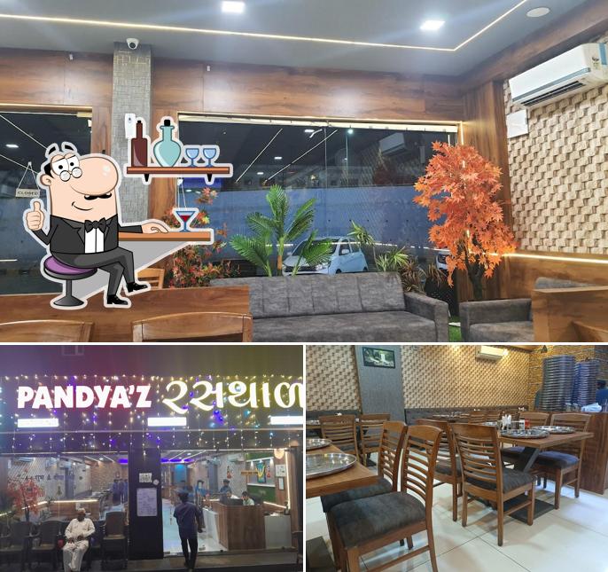 Take a seat at one of the tables at Pandya'z Rasthal