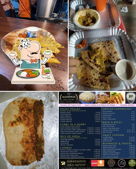 Food at Madhwas Roti Point