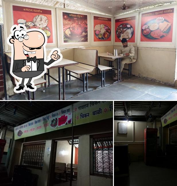 The interior of Dada's Hotel Gurukrupa