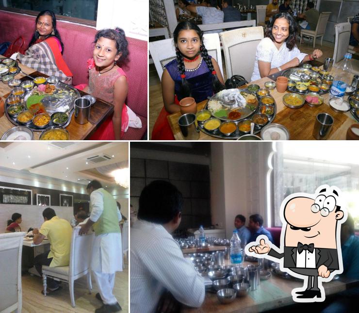 The interior of Ohri's Eatmor Begumpet. Pure Vegetarian Restaurant