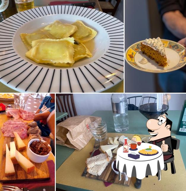 Piatto di formaggi al Osteria del Grano