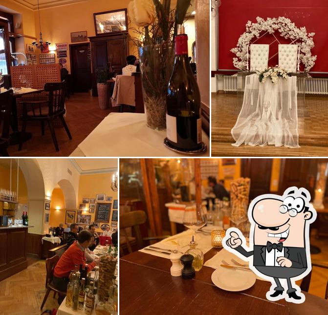 Gli interni di Restaurant Salmen