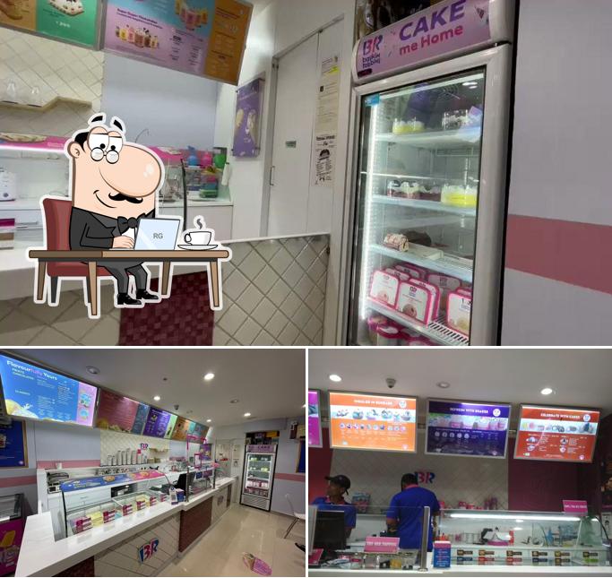 The interior of Baskin Robbins
