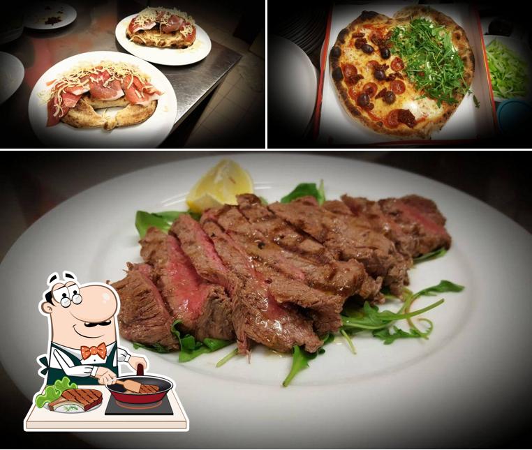 Ordina i piatti di carne a La Goccia Pizzeria con cucina