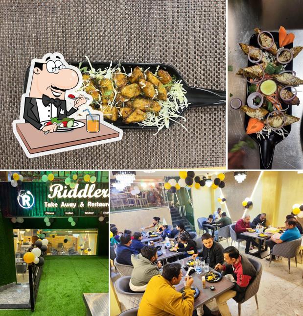 Food at Riddlers Take Away and Restaurant