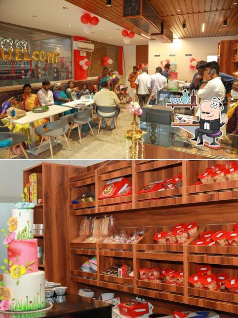 The interior of Cafe 7 - Elite Cake Shop