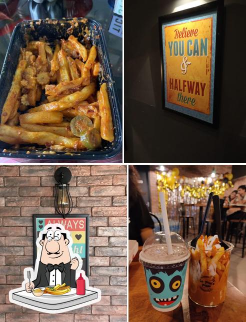 Taste chips at La Pino'z Pizza