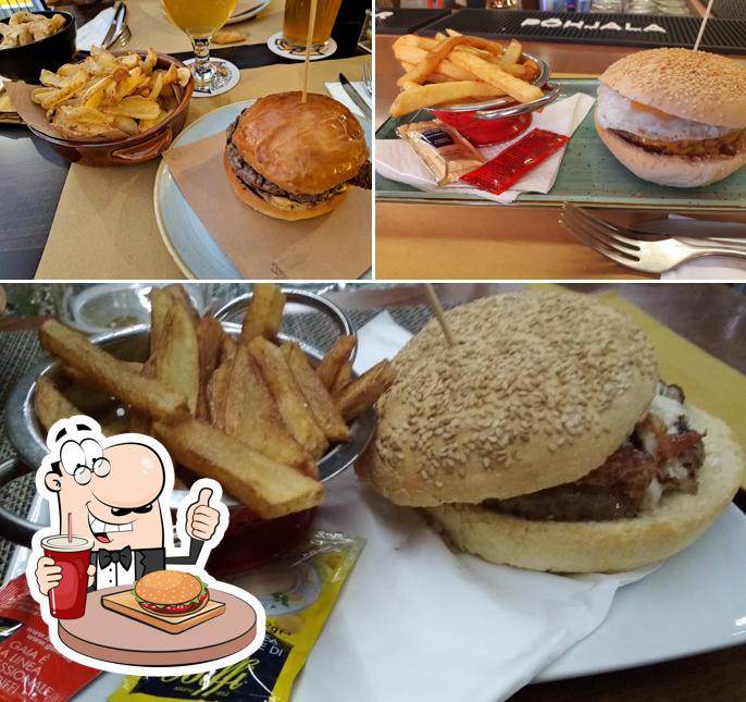 Prova uno dei tipi di hamburger serviti a Il Birratrovo