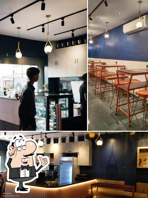 The interior of Nothing Before Coffee Cafe - Bhilai