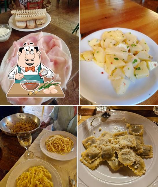 Ravioli al Trattoria Toscana dei Frati Templari