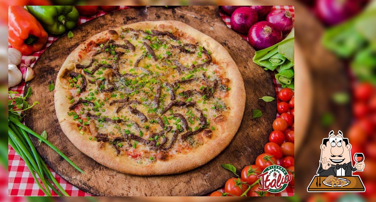 Consiga pizza no Pizzaria Itália (Unidade Pinheirinho)